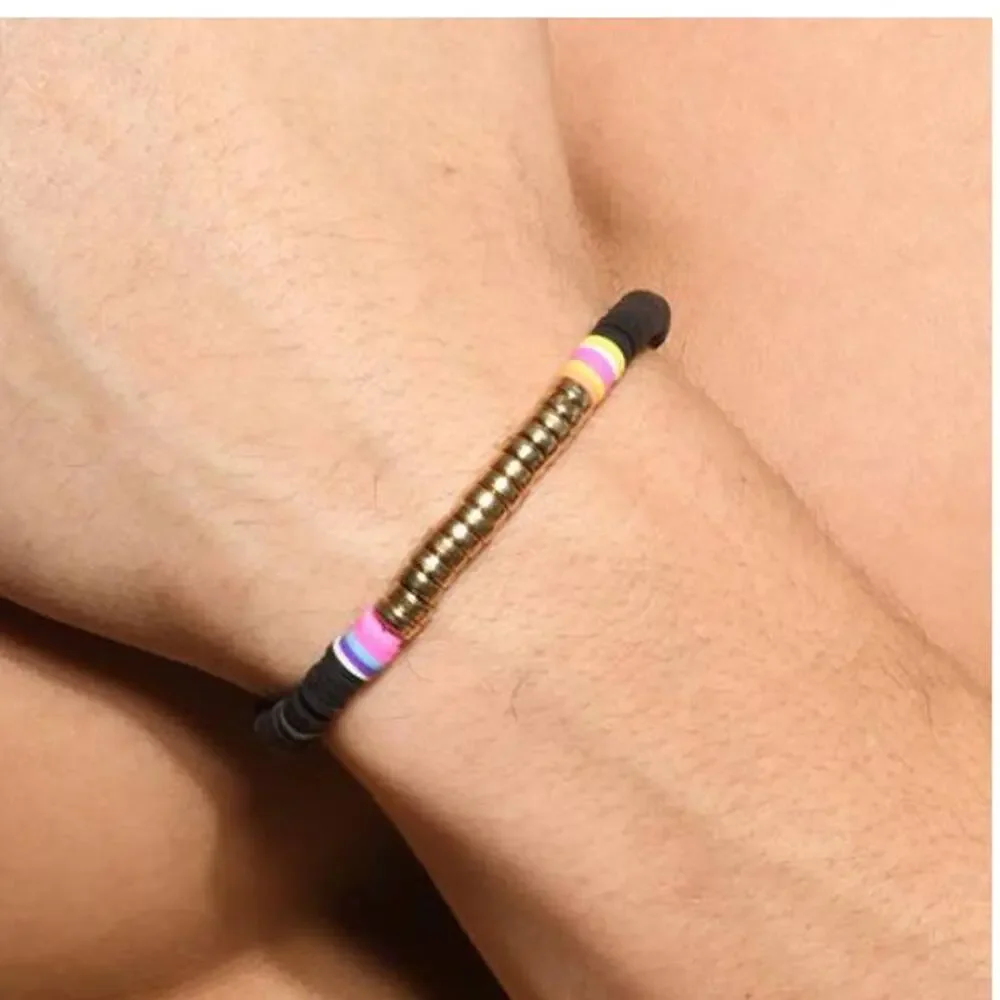 Andrew Christian Beach Bracelet Black One Size Fits All